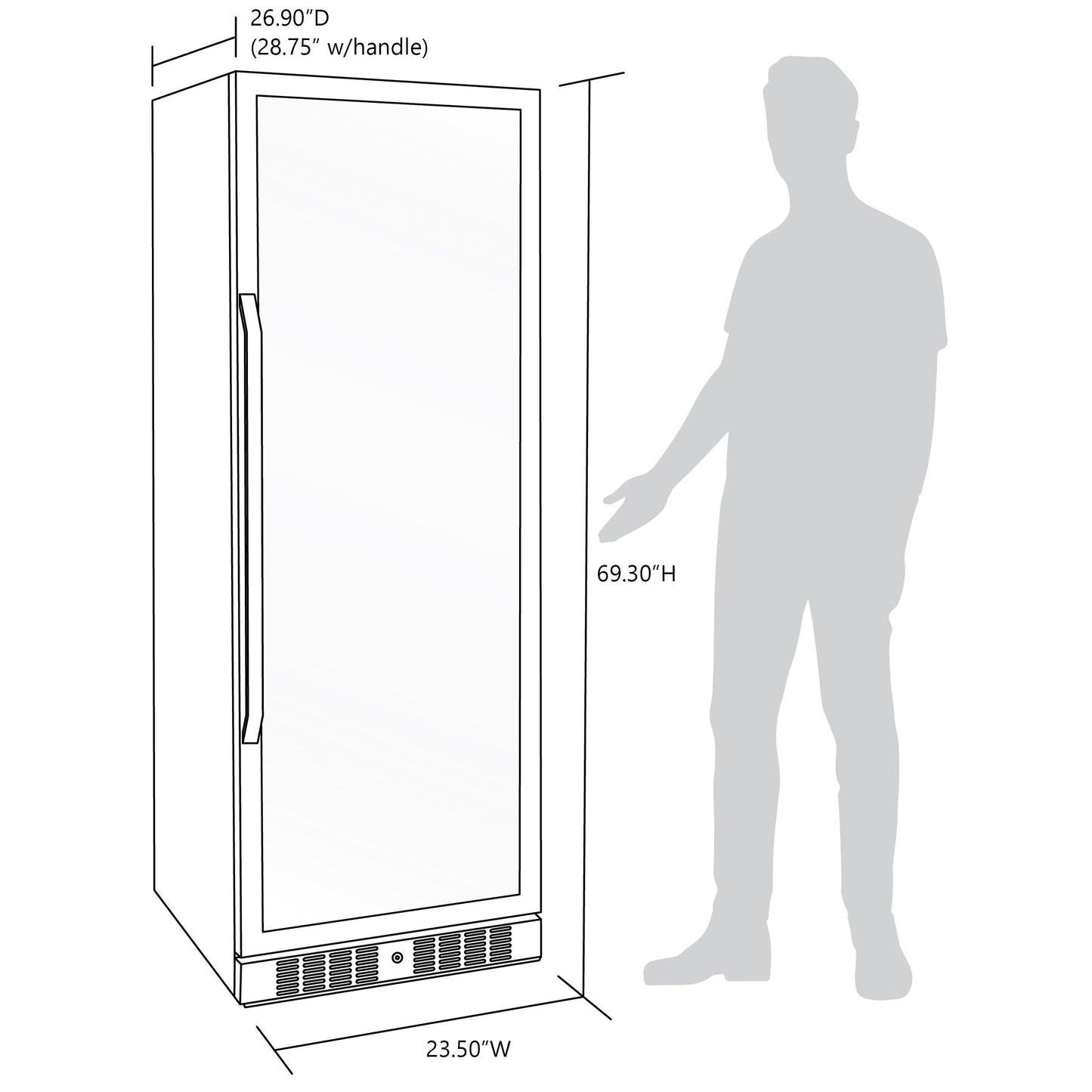 Newair 27” Built-in 160 Bottle Dual Zone Compressor Wine Fridge in Stainless Steel, Quiet Operation with Smooth Rolling Shelves AWR-1600DB-Wine Fridges-The Wine Cooler Club