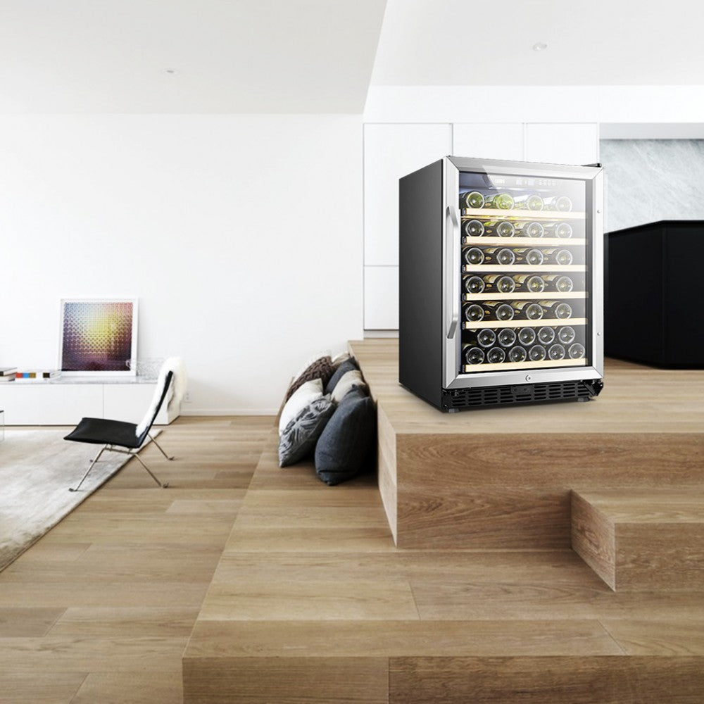 LANBO 52 BOTTLE SINGLE ZONE WINE COOLER LW52S-Wine Coolers-The Wine Cooler Club
