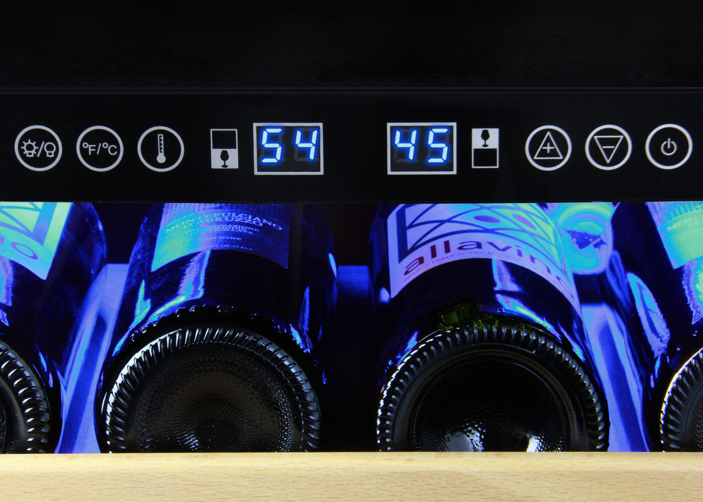 24" Wide FlexCount II Tru-Vino 172 Bottle Dual Zone Stainless Steel Left Hinge Wine Refrigerator - AO YHWR172-2SL20, AO YHWR172-2SR20-Wine Coolers-The Wine Cooler Club
