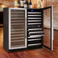 47" Wide FlexCount II Tru-Vino 242 Bottle Four Zone Stainless Steel Side-by-Side Wine Refrigerator - BF 2X-VSWR121-2S20-Wine Coolers-The Wine Cooler Club