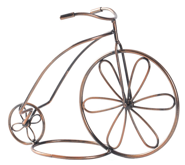 Vintage Decorative Metal Bicycle 1 Bottle Tabletop Countertop Wine Holder QI003560-Wine Bottle Holders-The Wine Cooler Club