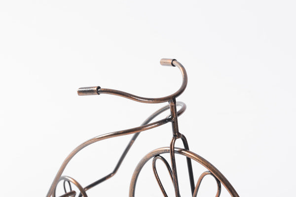 Vintage Decorative Metal Bicycle 1 Bottle Tabletop Countertop Wine Holder QI003560-Wine Bottle Holders-The Wine Cooler Club