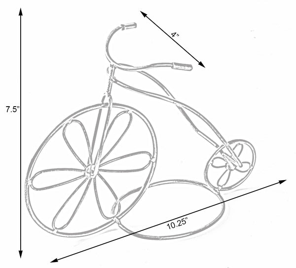Vintage Decorative Metal Bicycle 1 Bottle Tabletop Countertop Wine Holder QI003560-Wine Bottle Holders-The Wine Cooler Club