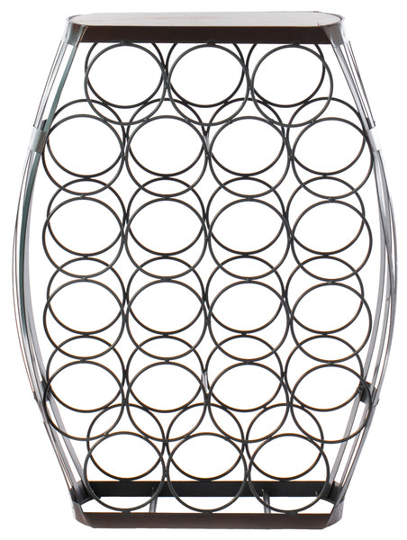 Barrel Shaped 22 Bottles Decorative Table Wine Rack Storage QI003805-Wine Bottle Holders-The Wine Cooler Club