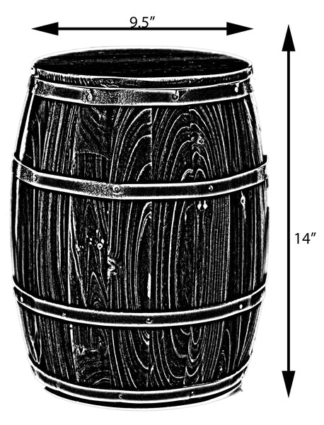 Wine Barrel 4 Sectional Crate With Removable Head Lid QI003766-Wine Bottle Holders-The Wine Cooler Club