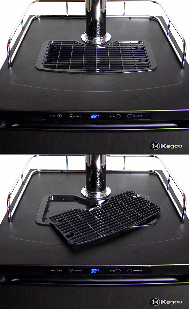 24" Wide Kombucha Triple Tap Black Stainless Steel Digital Kegerator-Kegerators-The Wine Cooler Club