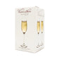 Ravenscroft Vintner's Choice Champagne Flute (Set of 4) with Free Microfiber Cleaning Cloth VC-26