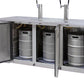 72" Wide Triple Tap Stainless Steel Commercial Kegerator-Kegerators-The Wine Cooler Club