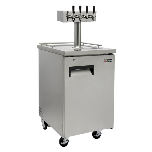 24 Wide Four Tap All Stainless Steel Commercial Kegerator-Kegerators-The Wine Cooler Club