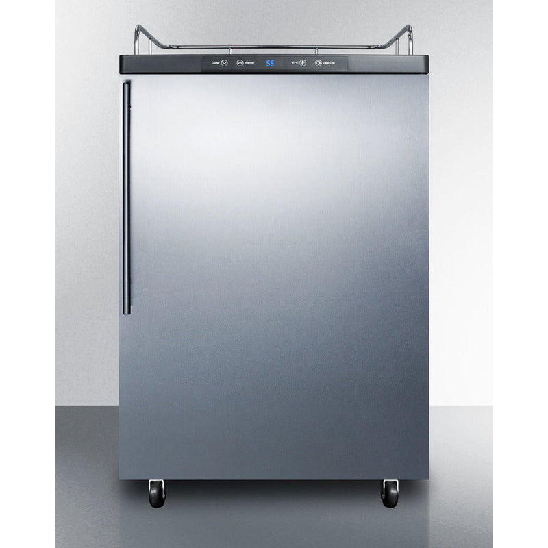 Summit 24" Wide Kegerator SBC635MNKSSHV-Kegerators-The Wine Cooler Club