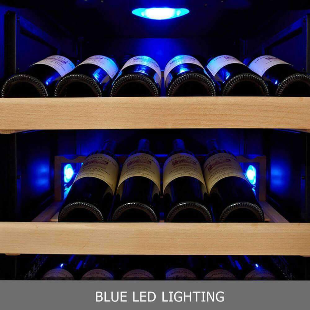 Kingsbottle 100 Bottle Kitchen Wine Refrigerator Freestanding KBU100WX-FG, RHH-Wine Coolers-The Wine Cooler Club