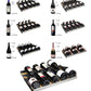 47" Wide FlexCount II Tru-Vino 344 Bottle Four Zone Black Side-by-Side Wine Refrigerator - BF 2X-VSWR172-2B20-Wine Coolers-The Wine Cooler Club