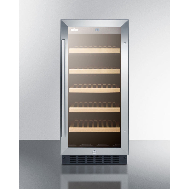 Summit 15" Wide Built-In Wine Cellar, ADA Compliant ALWC15CSS-Wine Cellars-The Wine Cooler Club