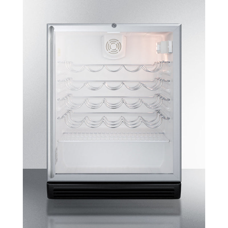 Summit 24" Wide Built-In Wine Cellar, ADA Compliant SWC6GBLBISHADA-Wine Cellars-The Wine Cooler Club