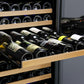 47" Wide FlexCount II Tru-Vino 349 Bottle Three Zone Black Side-by-Side Wine Refrigerator - BF 3Z-VSWR7772-B20-Wine Coolers-The Wine Cooler Club
