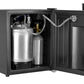17" Wide Carbonated Water Single Tap Black Commercial/Residential Mini Kegerator-Kegerators-The Wine Cooler Club