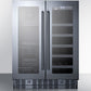 Summit 24" Built-In Wine/Beverage Center, ADA Compliant ALFD24WBVCSS-The Wine Cooler Club