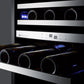 Summit 24" Wide Built-In Wine Cellar CL24WC2CSS-Wine Cellars-The Wine Cooler Club