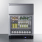 Summit 24" Wide Built-In Commercial Beverage Refrigerator With Top Drawer SCR615TDCSS-Beverage Centers-The Wine Cooler Club