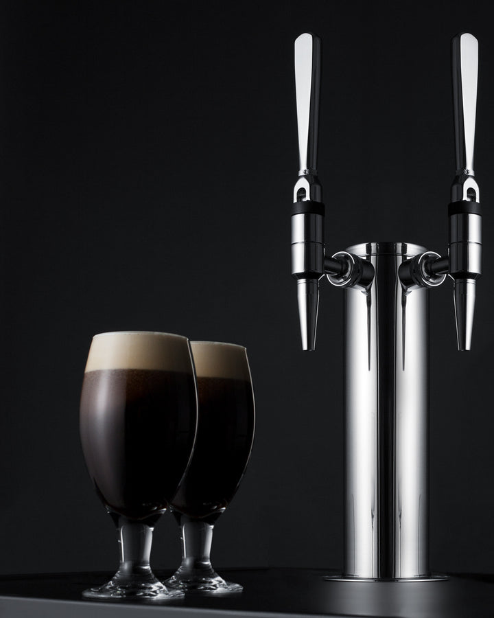 Summit 24" Wide Built-In Nitro-Infused Coffee Kegerator SBC682NCFTWIN-Kegerators-The Wine Cooler Club
