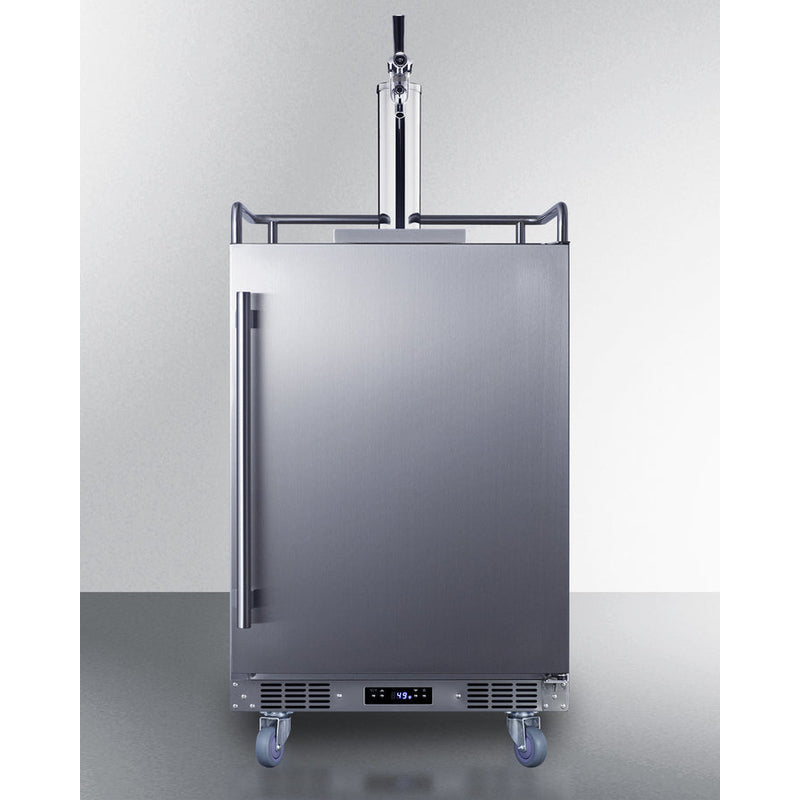 Summit 24" Wide Built-In Outdoor Commercial Beer Kegerator BC74OSCOM-Kegerators-The Wine Cooler Club