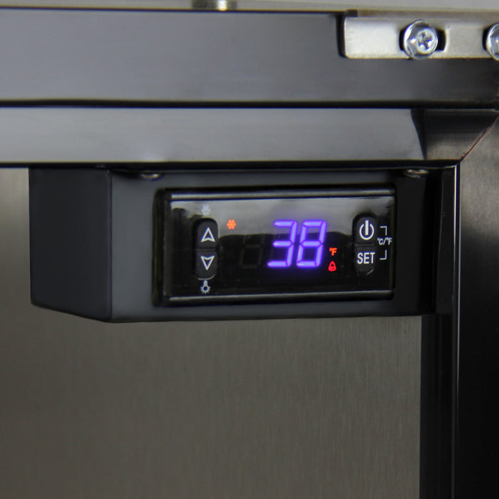 24" Wide Dual Tap All Stainless Steel Outdoor Built-In Right Hinge Kegerator with Kit-Kegerators-The Wine Cooler Club