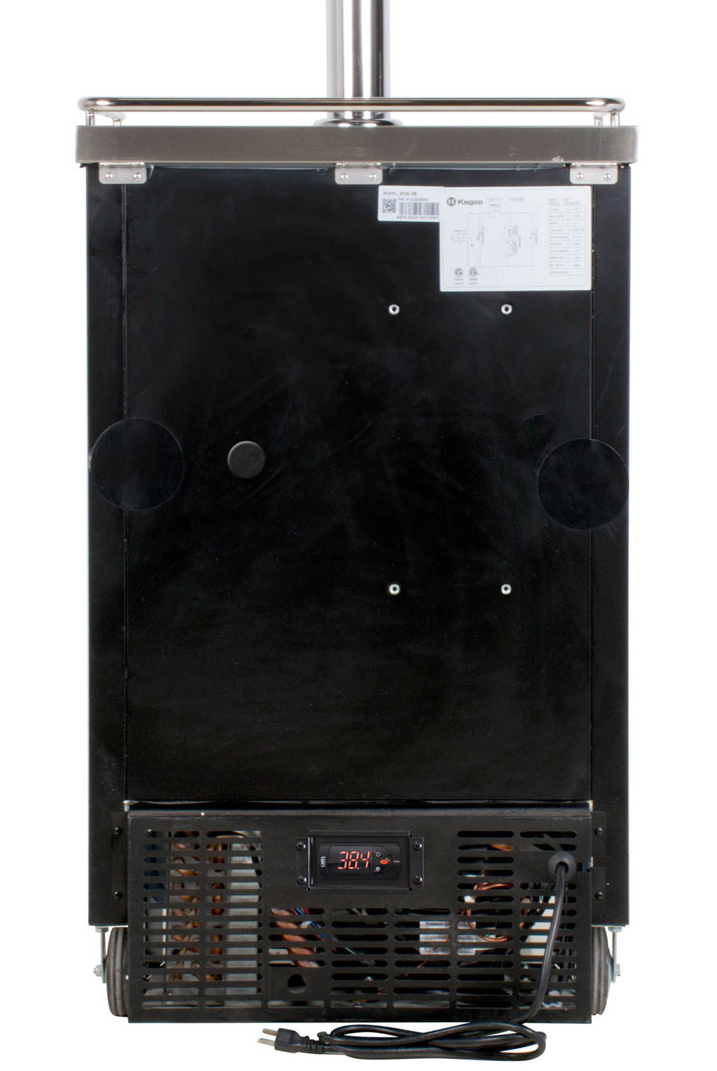 24" Wide Kombucha Single Tap Black Commercial Kegerator-Kegerators-The Wine Cooler Club