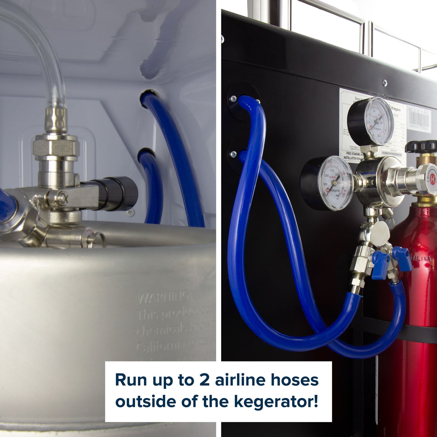 24" Wide Dual Tap Black Commercial/Residential Digital Kegerator-Kegerators-The Wine Cooler Club