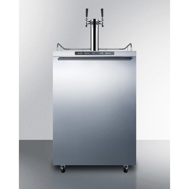 Summit 24" Wide Outdoor Kegerator SBC635MOSHHTWIN-Kegerators-The Wine Cooler Club