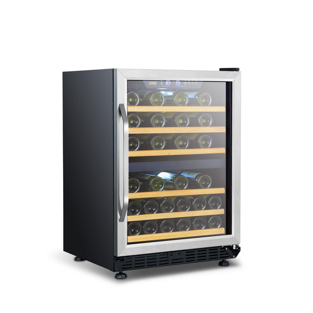 LANBO 46 BOTTLE DUAL ZONE WINE COOLER LW46D-Wine Coolers-The Wine Cooler Club