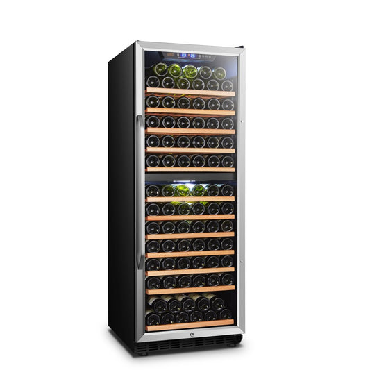 LANBO 138 BOTTLE DUAL ZONE WINE COOLER LW142D-Wine Coolers-The Wine Cooler Club