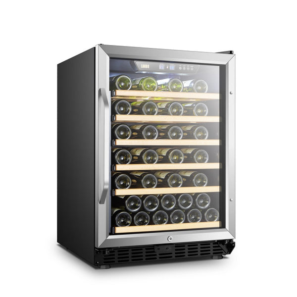 LANBO 52 BOTTLE SINGLE ZONE WINE COOLER LW52S-Wine Coolers-The Wine Cooler Club