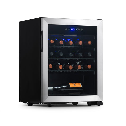 Newair Freestanding 23 Bottle Compressor Wine Fridge in Stainless Steel, Adjustable Racks and Exterior Digital Thermostat  NWC023SS00-Wine Fridges-The Wine Cooler Club