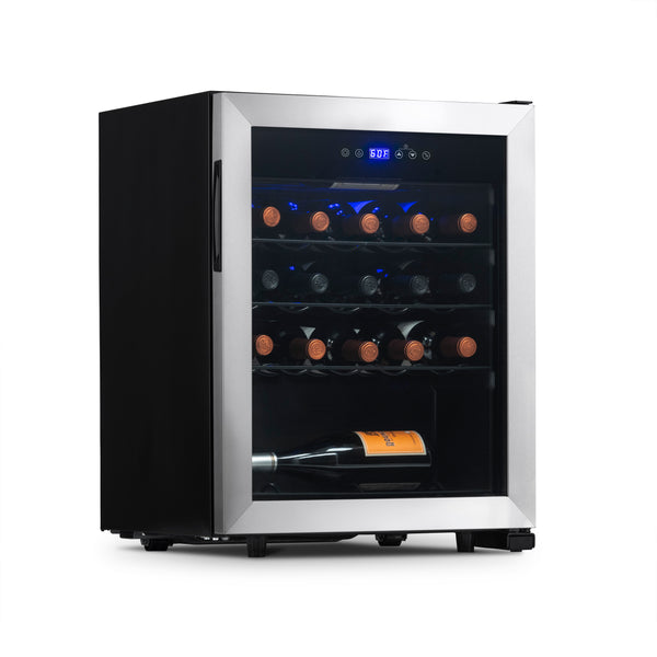 Newair Freestanding 23 Bottle Compressor Wine Fridge in Stainless Steel, Adjustable Racks and Exterior Digital Thermostat  NWC023SS00-Wine Fridges-The Wine Cooler Club
