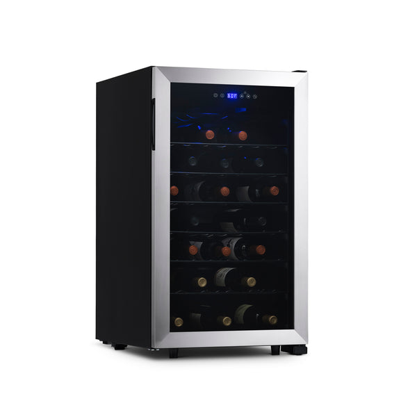 Newair Freestanding 50 Bottle Compressor Wine Fridge in Stainless Steel, Adjustable Racks NWC050SS00-Wine Fridges-The Wine Cooler Club