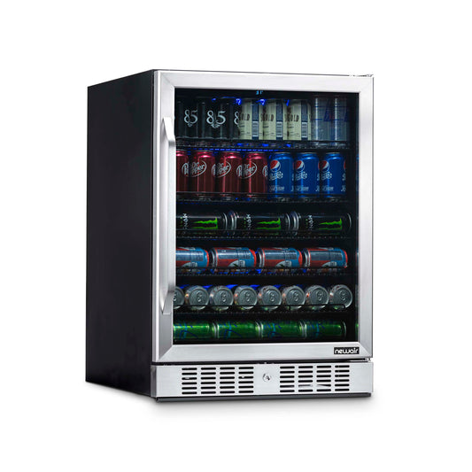 Newair 24” Built-in 177 Can Beverage Fridge in Stainless Steel ABR-1770-Beverage Fridges-The Wine Cooler Club