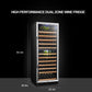 LANBO 138 BOTTLE DUAL ZONE WINE COOLER LW142D-Wine Coolers-The Wine Cooler Club