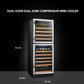 LANBO 133 BOTTLE DUAL DOOR WINE COOLER LW133DD-Wine Coolers-The Wine Cooler Club