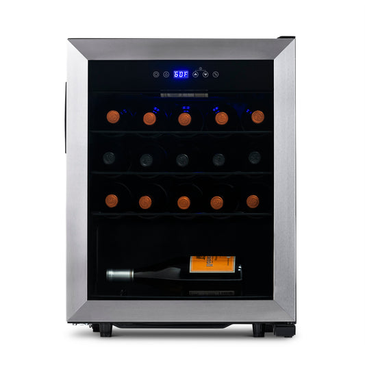 Newair Freestanding 23 Bottle Compressor Wine Fridge in Stainless Steel, Adjustable Racks and Exterior Digital Thermostat  NWC023SS00-Wine Fridges-The Wine Cooler Club