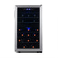 Newair Freestanding 43 Bottle Dual Zone Wine Fridge in Stainless Steel with Adjustable Racks NWC043SS00-Wine Fridges-The Wine Cooler Club