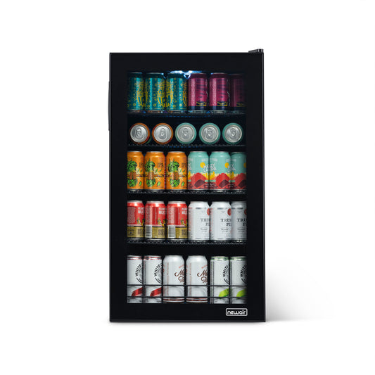 Newair “Beers of the World” Custom Designed Freestanding 126 Can Beer Fridge with SplitShelf™ AB-1200BC1-Beverage Fridges-The Wine Cooler Club