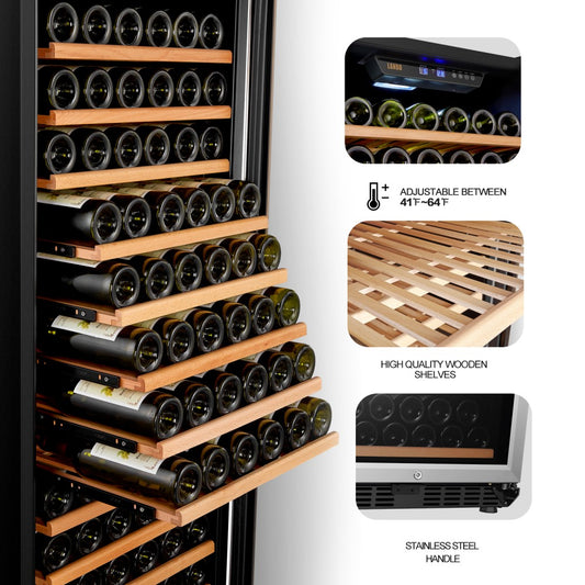 LANBO 149 BOTTLE SINGLE ZONE WINE COOLER LW155S-Wine Coolers-The Wine Cooler Club
