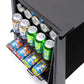 Newair 90 Can Freestanding Beverage Fridge in Onyx Black, with Adjustable Shelves and Lock AB-850B-Beverage Fridges-The Wine Cooler Club