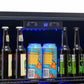 Newair 24” Built-in 160 Can Outdoor Beverage Fridge in Weatherproof Stainless Steel with Auto-Closing Door and Easy Glide Casters NOF160SS00-Beverage Fridges-The Wine Cooler Club