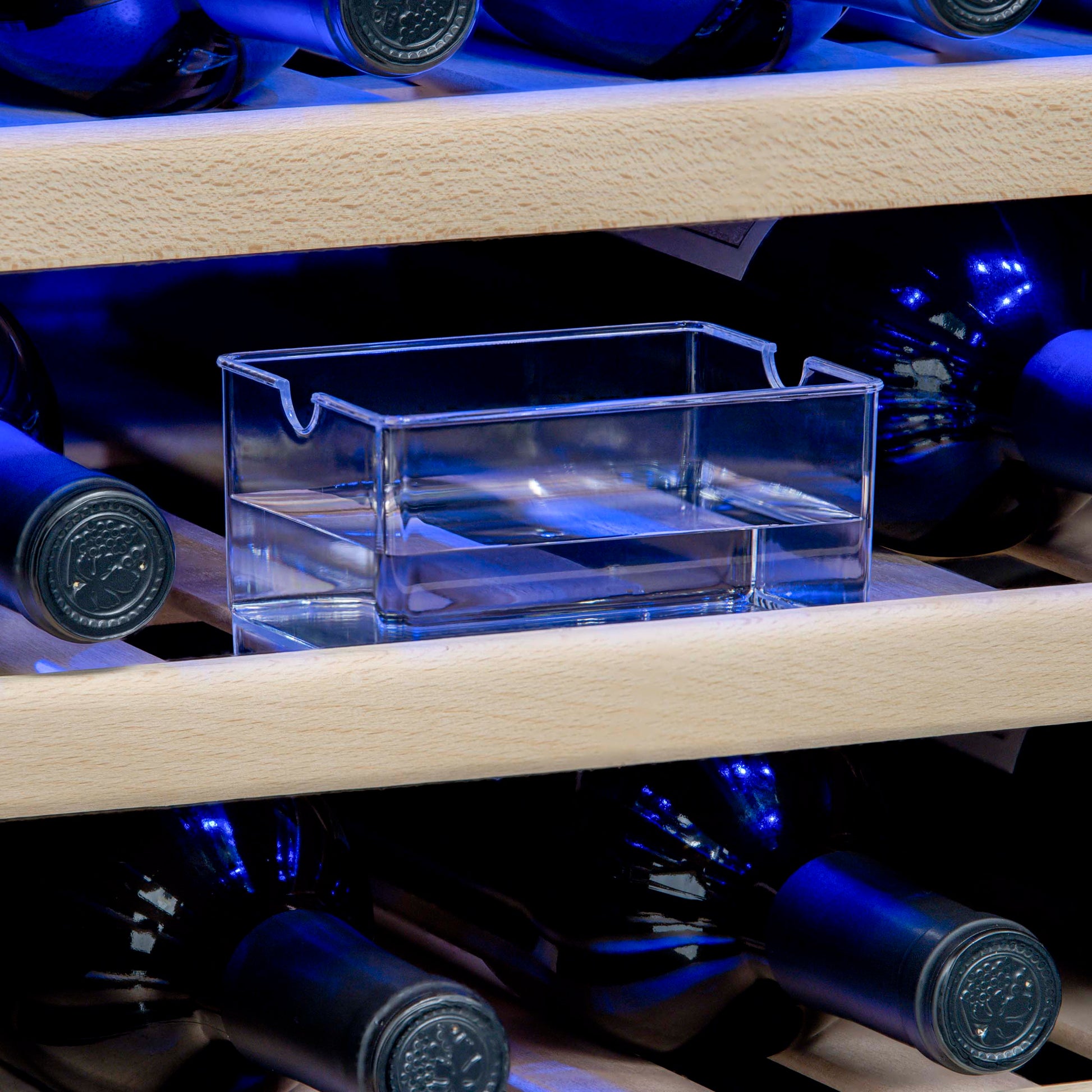 Newair 24” Built-in 46 Bottle Dual Zone Wine Fridge in Stainless Steel, Quiet Operation with Beech Wood Shelves AWR-460DB-Wine Fridges-The Wine Cooler Club