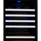 24" Wide FlexCount II Tru-Vino 128 Bottle Single Zone Stainless Steel Left Hinge Wine Refrigerator - AO VSWR128-1SL20, AO VSWR128-1SR20-Wine Coolers-The Wine Cooler Club