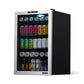 Newair 160 Can Freestanding Beverage Fridge in Stainless Steel with SplitShelf™ NBC160SS00-Beverage Fridges-The Wine Cooler Club