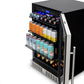 Newair 24” Built-in Premium 224 Can Beverage Fridge with Color Changing LED Lights NBC224SS00-Beverage Fridges-The Wine Cooler Club