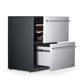 Newair 24” Outdoor Wine and Beverage Dual Drawer Fridge, 20 Bottle and 80 Can Capacity Built-in or Freestanding NOF100SS00-Beverage Fridges-The Wine Cooler Club