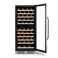 Newair 27” Built-in 116 Bottle Dual Zone Compressor Wine Fridge in Stainless Steel, Quiet Operation with Smooth Rolling Shelves AWR-1160DB-Wine Fridges-The Wine Cooler Club